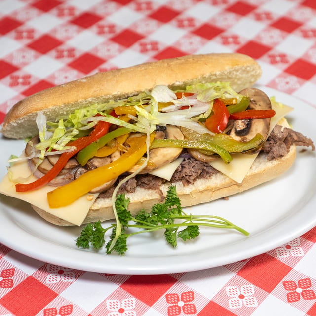 Philly Cheese Steak Sandwich.